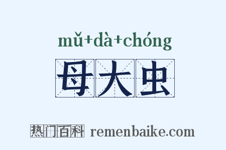 母大虫是什么意思的图片